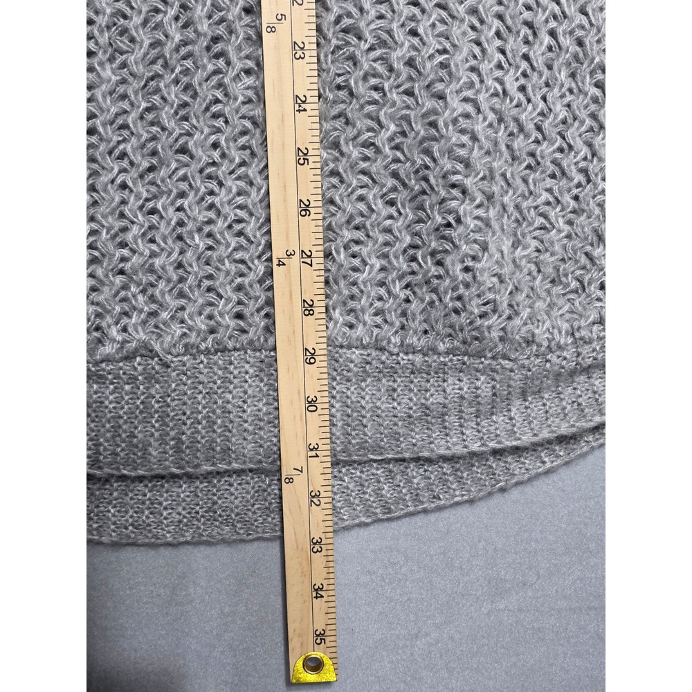 Lauren Conrad Grey Knit Turtleneck Poncho WLC74LP05 OS Grey Cape Sweater - Picture 10 of 11